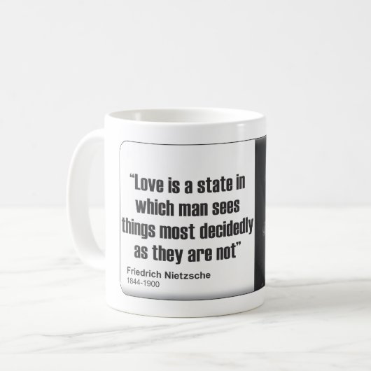 Mug Nietzsche : Amour (Devant gauche)