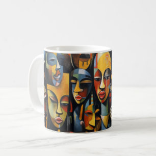 Mug Nigeria Art Abstrait, Afrique, Art Africain