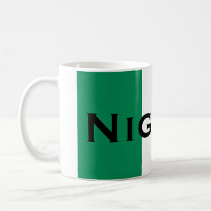 Mug Nigeria avec le drapeau nigérian (Afrique de l'Oue