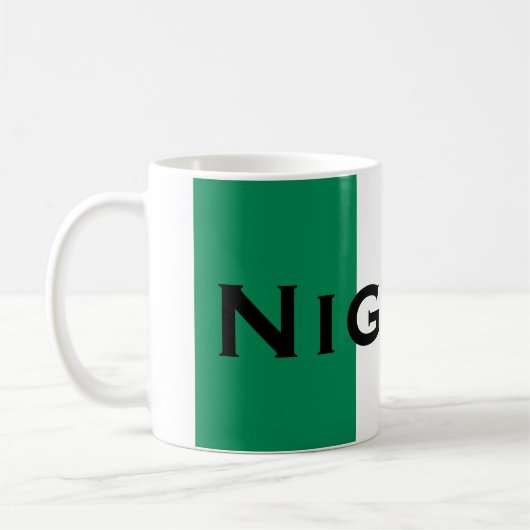 Mug Nigeria avec le drapeau nigérian (Afrique de l'Oue (Gauche)