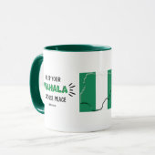 Mug NIGERIA FLAG Funny GARDEZ VOTRE WAHALA (Devant gauche)