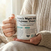 Mug Night Shift Nurse ER Crew Comfort Recipe
