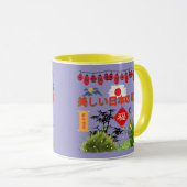 Mug Nihon no sogen violet pâle  (Devant droit)