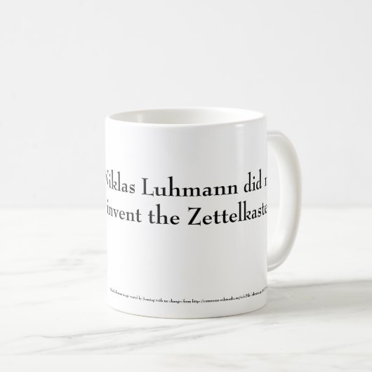 Mug Niklas Luhmann (Devant droit)
