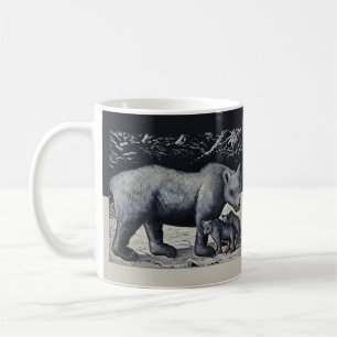Mug Niko Pirosmani - Ours blanc aux petits