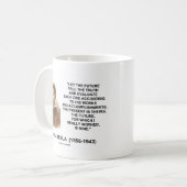 Mug Nikola Tesla a laissé l'avenir indiquer la (Devant gauche)