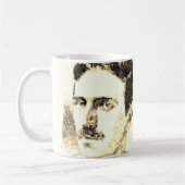 Mug Nikola Tesla dessin à la sepia (Gauche)