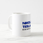 Mug Nikola Tesla est mon super-héros (Devant gauche)
