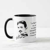 Mug Nikola Tesla et citation (Gauche)