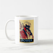 Mug Nikola Tesla Power (Poster semblable à Obama) (Gauche)