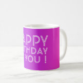 Mug N'Importe Quel Nom Modifiable Joyeux Anniversaire  (Devant droit)