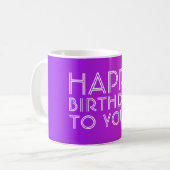 Mug N'Importe Quel Nom Modifiable Joyeux Anniversaire  (Devant gauche)