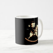 Mug N'Importe Quel Singe Couleur Sur Cheval À Rocher (Devant droit)