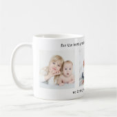 Mug N'Importe Quel Texte 3 Photo Collage Moderne Minim (Gauche)