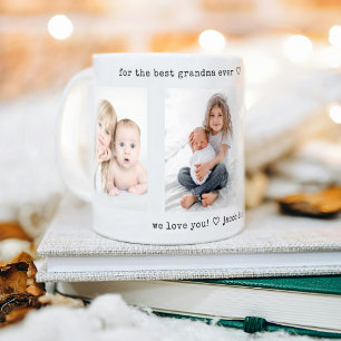 Mug N'Importe Quel Texte 3 Photo Collage Moderne Minim