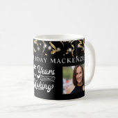 Mug N'importe quelle année de photo anniversaire dans  (Devant droit)