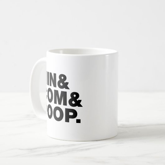 MUG NIN & COM & POOP. (Devant gauche)