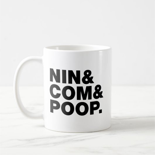 MUG NIN & COM & POOP. (Gauche)