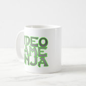 Mug NINJA de JEU VIDÉO (vert) (Devant gauche)