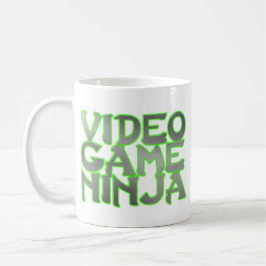 Mug NINJA de JEU VIDÉO (vert) (Gauche)