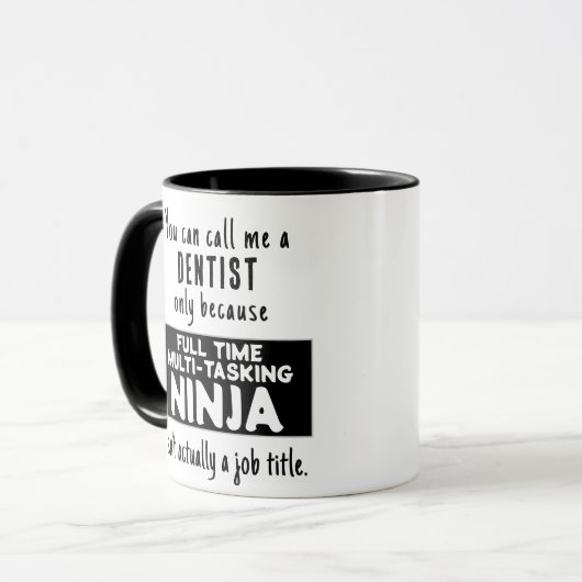 Mug Ninja Dentist (Devant gauche)