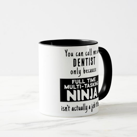 Mug Ninja Dentist (Devant droit)