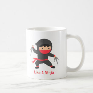 Mug Ninja furtif avec armes Sai pour enfants