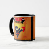 Mug NINJA Movie Star Warrior Kicking it Karatkids (Devant gauche)