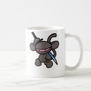 Mug Ninja noir Griffe-Aucuns mots