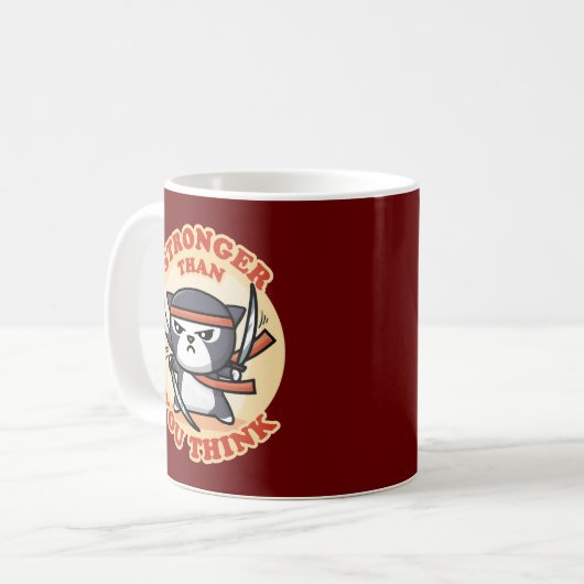 Mug Ninja | Plus forte que vous ne pensez (Devant gauche)