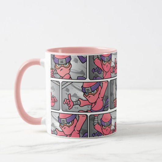 Mug Ninjas roses (Gauche)