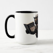 Mug Ninth life, oh bugger, funny skydiving black cat t (Gauche)