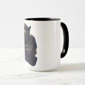Mug Ninth life, oh bugger, funny skydiving black cat t (Devant droit)