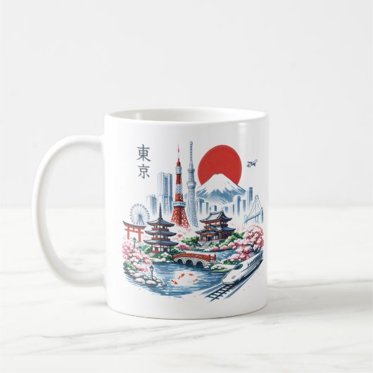 Mug Nippon Sakura Tokyo Cerisier (Gauche)