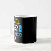 Mug Niveau 100 Jours De L'École Déverrouillé École Fun (Devant gauche)