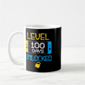 Mug Niveau 100 Jours De L'École Déverrouillé École Fun (Gauche)