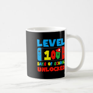 Mug Niveau 100 Jours D'école Débloqués Jeux Vidéo Garç