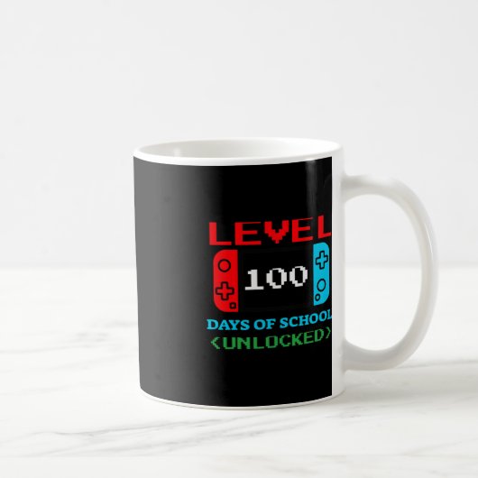 Mug Niveau 100 Jours D'École Déverrouillé 3 (Droite)