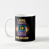 Mug Niveau 10 Déverrouiller Jeu d'anniversaire 10 ans (Gauche)