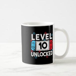 Mug Niveau 10 Joueur déverrouillé 10e Anniversaire Jeu