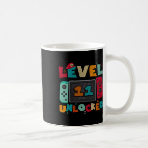 Mug Niveau 11 Débloqué Anniversaire de Garçons Joueurs