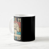 Mug Niveau 11 Déverrouillé 11 ans tenue Anniversaire g (Devant gauche)