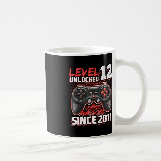 Mug Niveau 12 Déverrouillé Awesome 2011 jeu vidéo 12th (Droite)