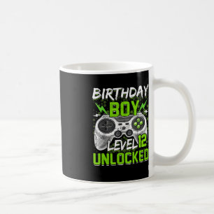 Mug Niveau 12 Déverrouillé Gamer 12e Anniversaire Cade