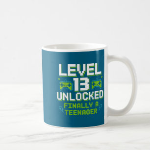 Mug Niveau 13 débloqué enfin un adolescent 13ème anniv