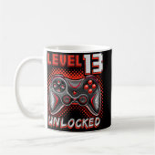 Mug Niveau 13 Jeu vidéo déverrouillé 13e Jeu d'anniver (Gauche)