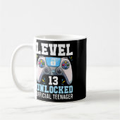 Mug Niveau 13 Jeu vidéo déverrouillé 13e Jeu d'anniver (Gauche)