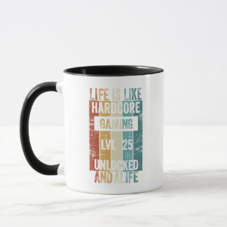 Mug Niveau 25 Life est like hardcore gaming