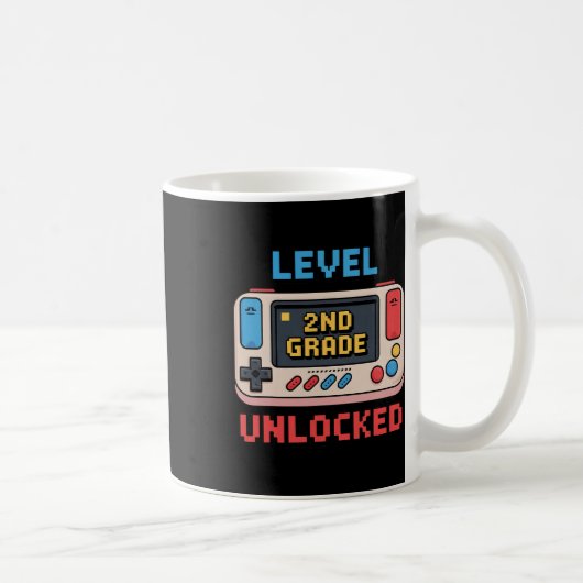 Mug Niveau 2e année Déverrouillé Jeu Vidéo Ck À L'écol (Droite)