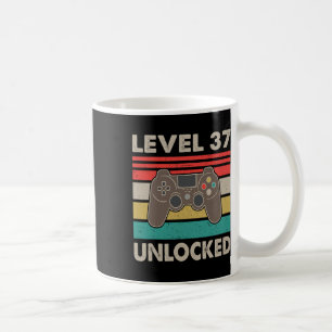 Mug Niveau 37 Débloqué - Cadeau D'anniversaire 37 Ans